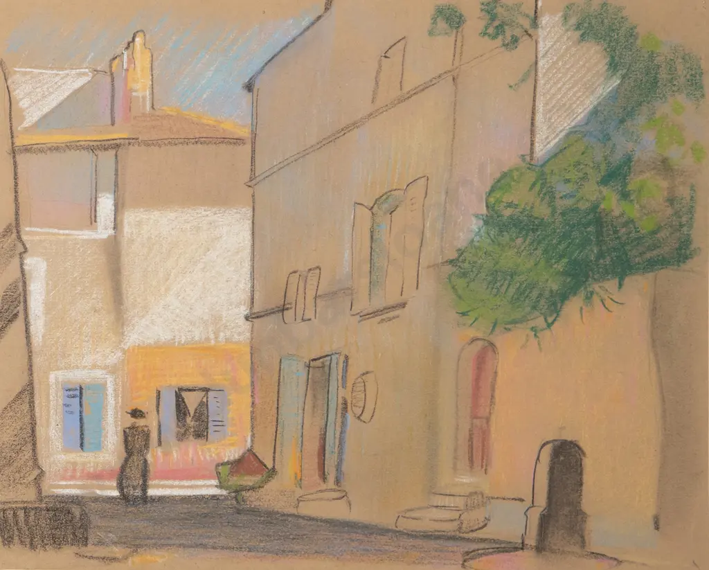 John Weeks (1888-1965) - Two European Pastels Image 1++