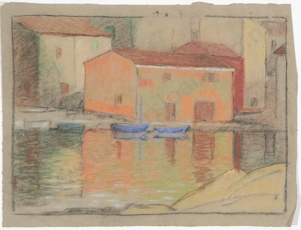 John Weeks (1888-1965) - Two European Pastels Image 1++