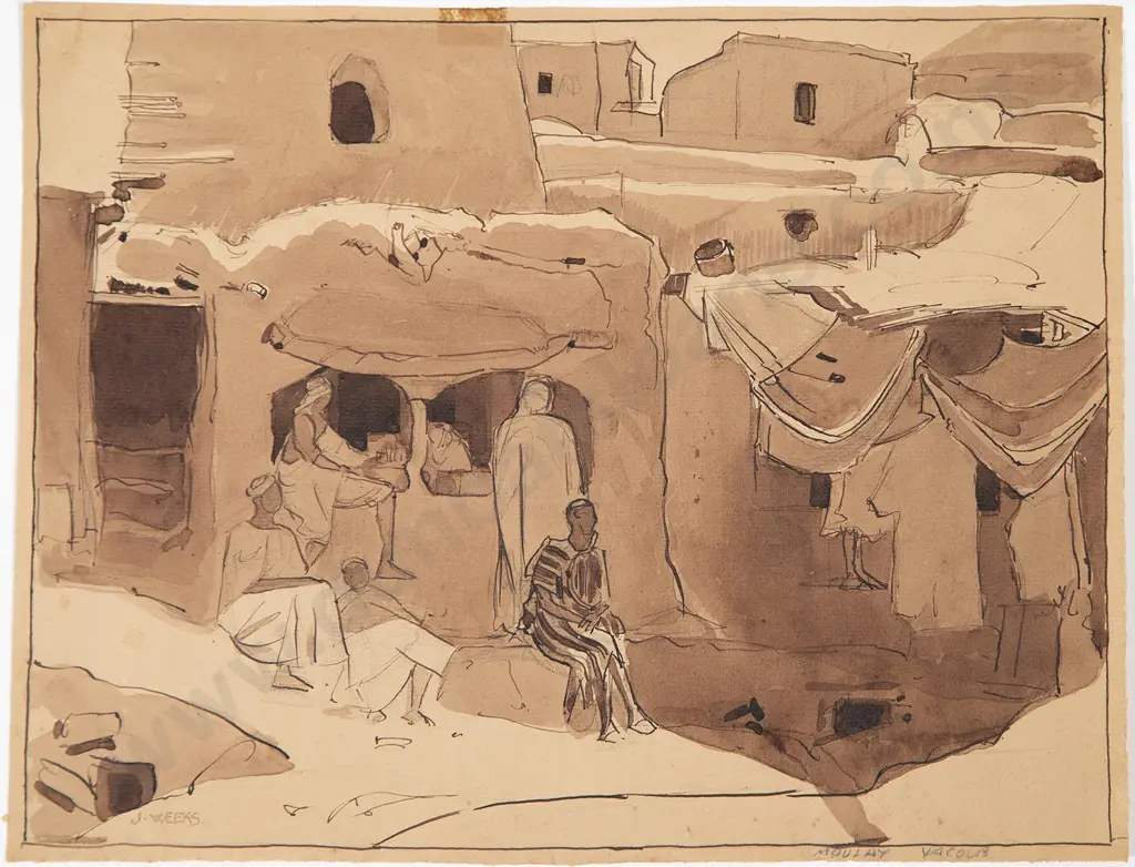 John Weeks (1888-1965) - Four North African Studies Image 1++