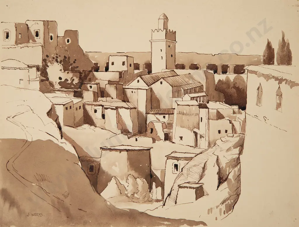 John Weeks (1888-1965) - Four North African Studies Image 1++