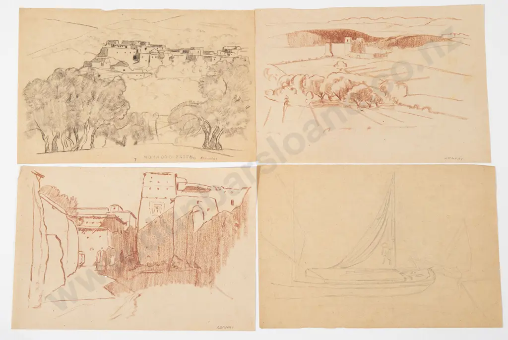John Weeks - Eight Various Sketches Image 1++