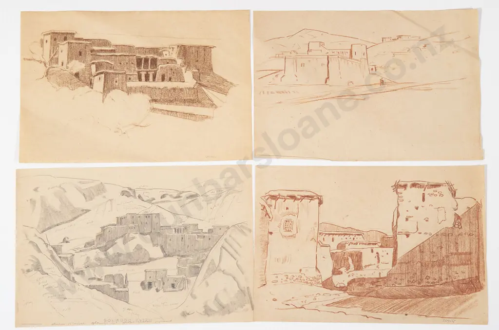 John Weeks - Eight Various Sketches Image 1++