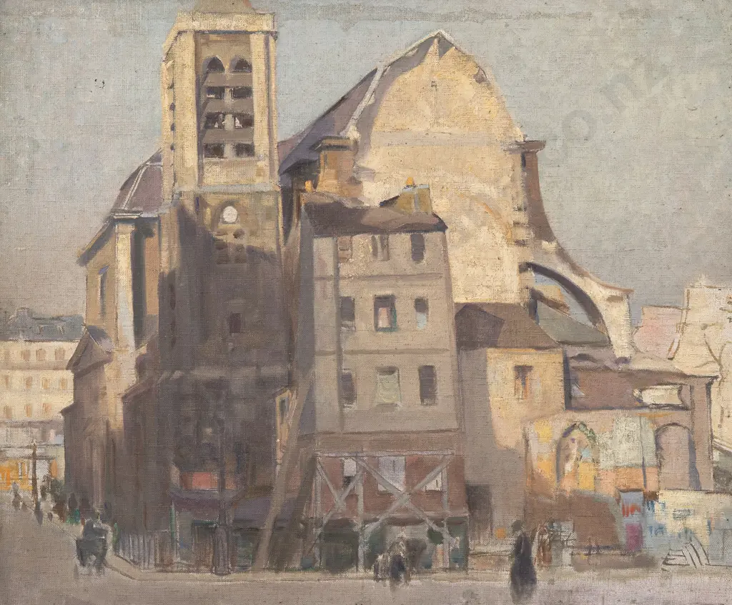 John Weeks (1888-1965) - Parisian Street Scene Image 1++