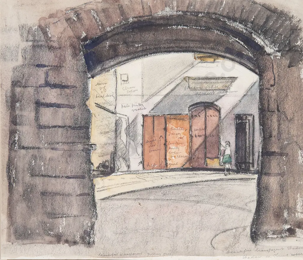 John Weeks (1888-1965) - Colour Study in Arles South France Image 1++