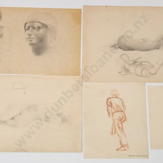John Weeks (1888-1965) - Fourteen Various Figurative Studies