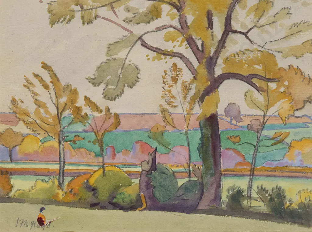 J. F. M. Floyd - Elms & Hedgerows (Stanton Prior) Image 1++