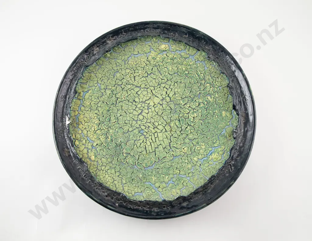 Len Castle Unique Stoneware Mosaic Dish Image 1++