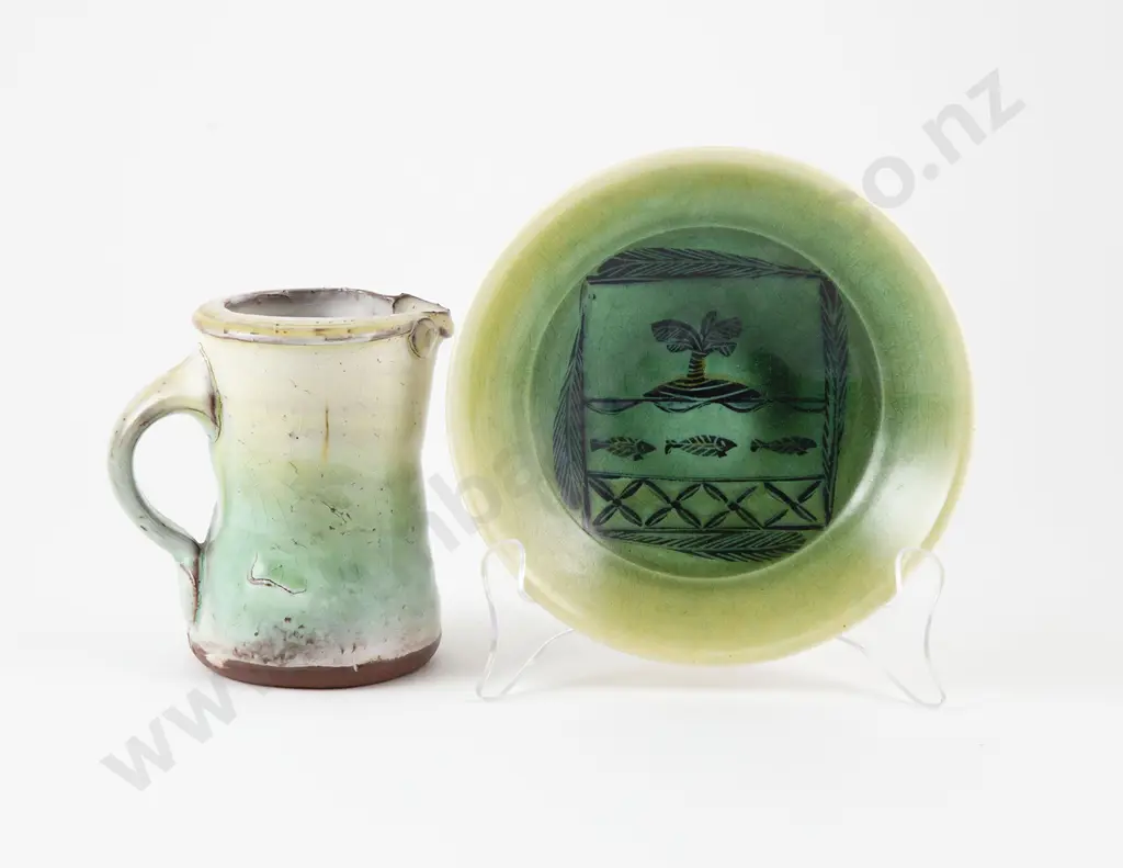 Andrew van der Putten Milk Jug & Dish (2) Image 1++