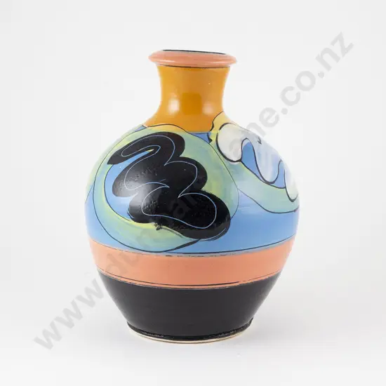 Andrew van der Putten Handpainted Vase
