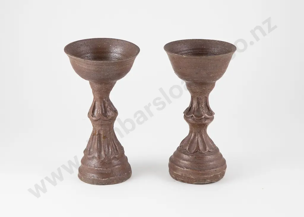 Pair Yvonne Rust Goblets Image 1++
