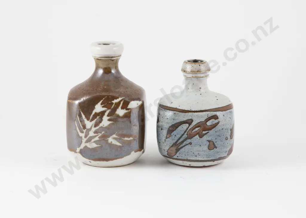Warren Tippett Two Square Bottle Vases Image 1++