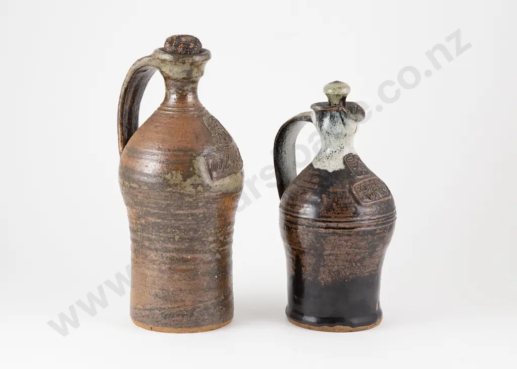 Peter Knuckey Stoneware Corbans Wine Bottle Image 1++