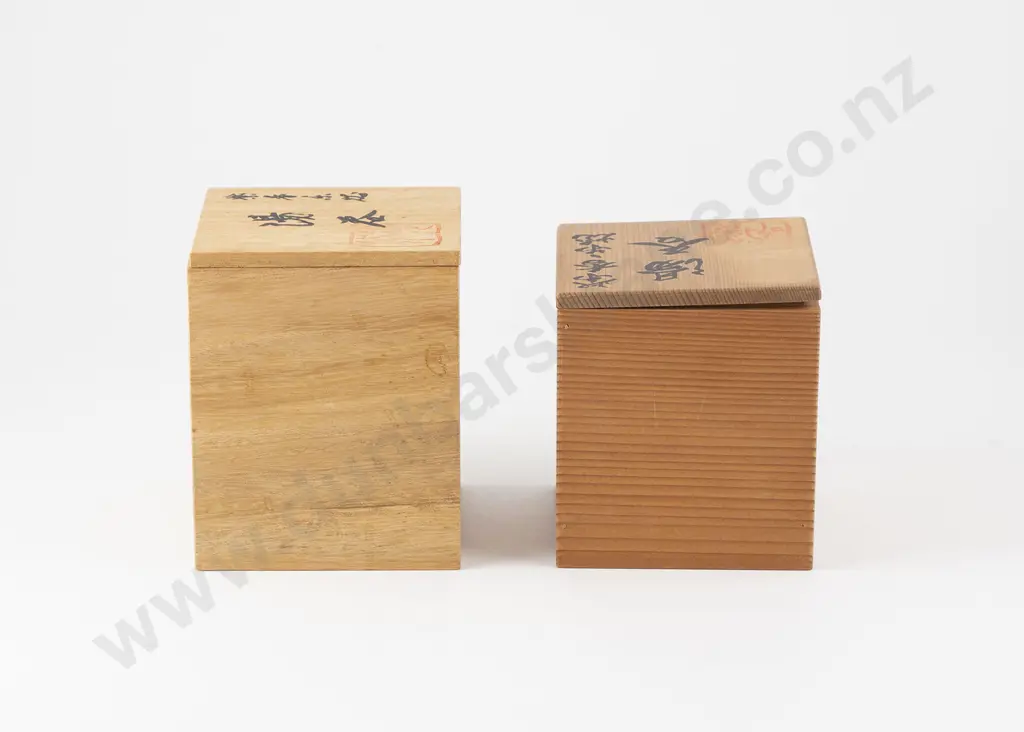 Pair Boxed Japanese Yunomi Image 1++