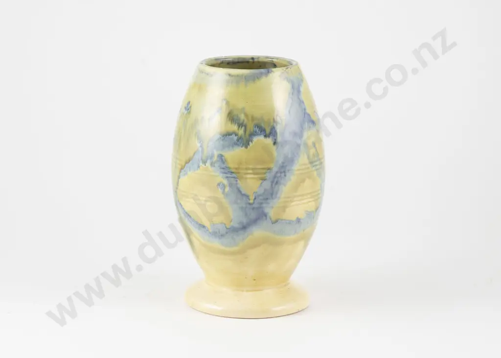 Crown Lynn Multicoloured Glaze Vase Image 1++