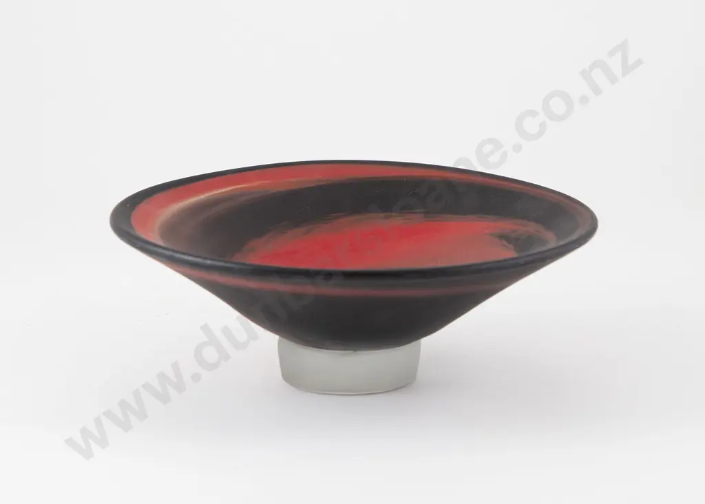 de Flute Frosted Footed Dish Image 1++