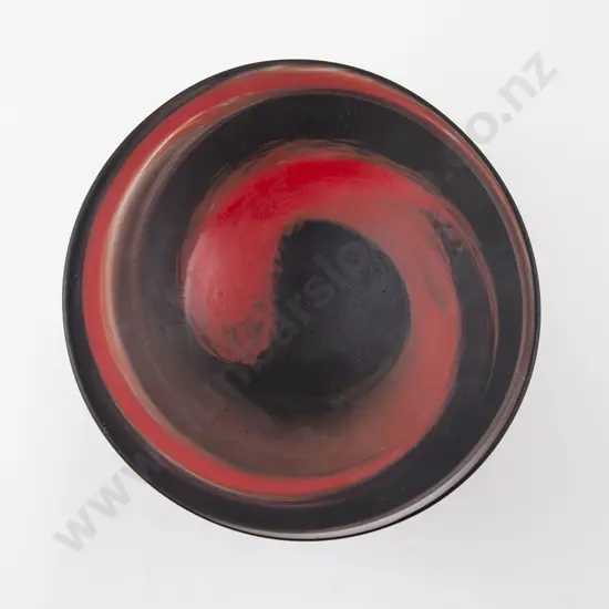 de Flute Frosted Footed Dish