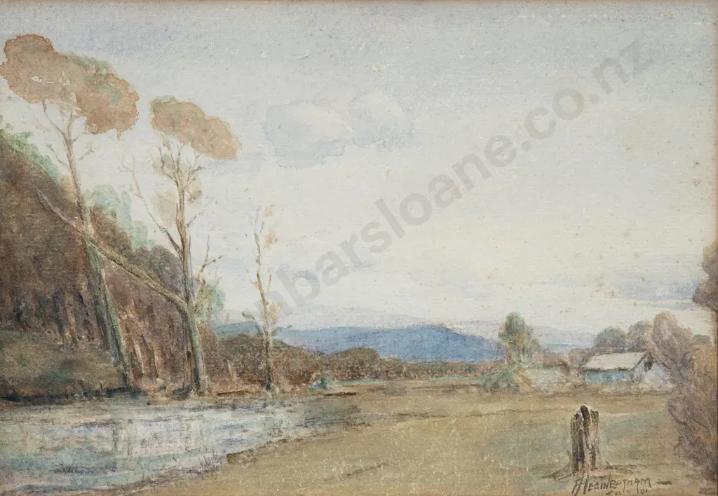 J. Heginbotham - River landscape Image 1++