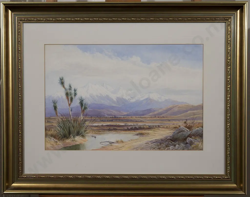 Laurence William Wilson (1850-1912) - Luxmore Range from the Mavora River Image 1++