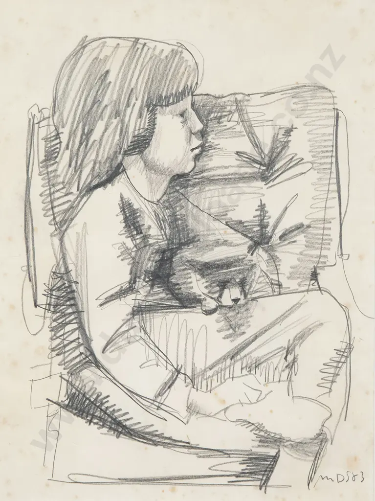 Michael Smither - Girl with cat Image 1++