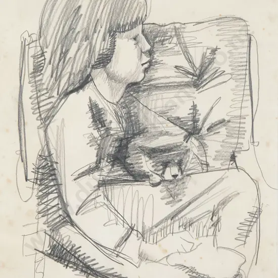 Michael Smither - Girl with cat