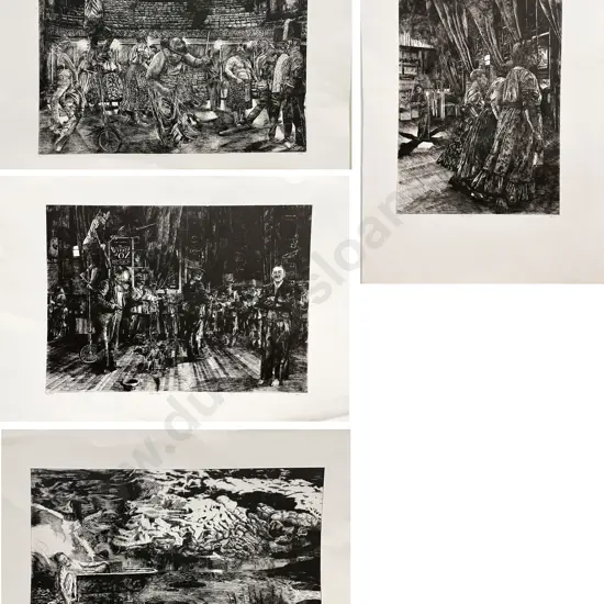 Graham Hall - Four Monochrome Limited Edition Prints