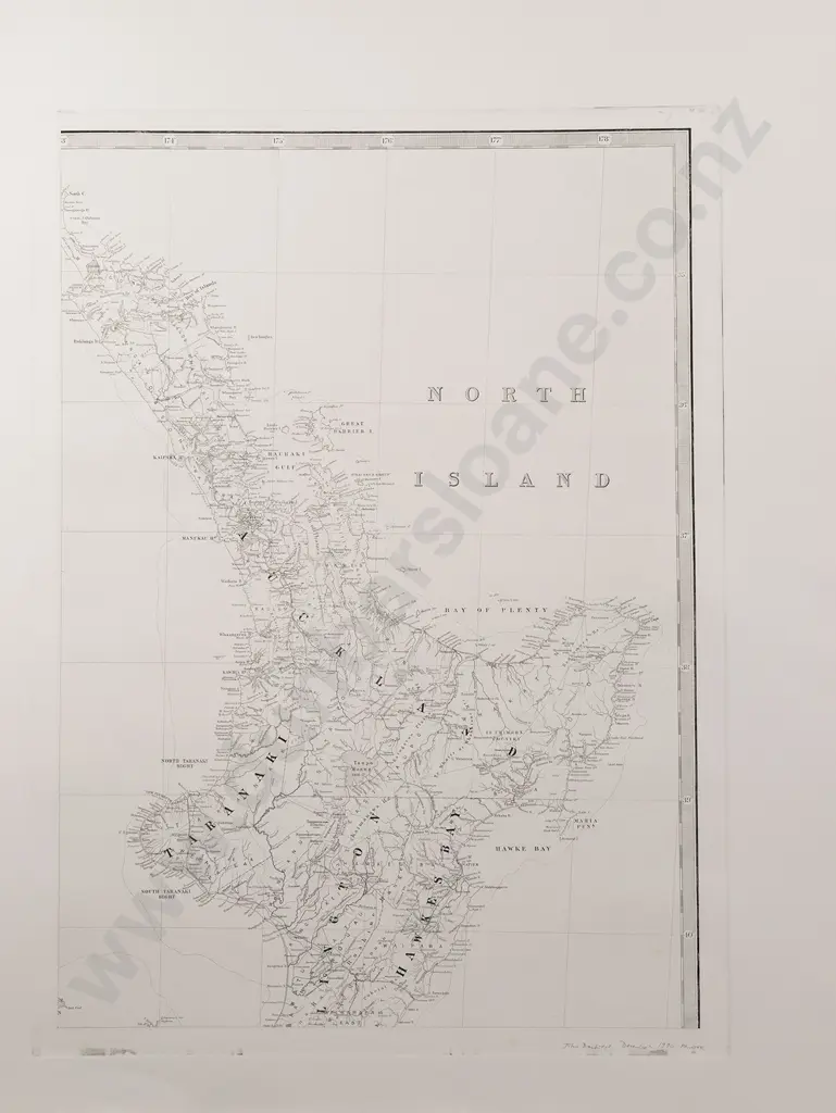 Drawbridge John (Printer) Map of the Colony of New Zealand (4 Sheets) Image 1++