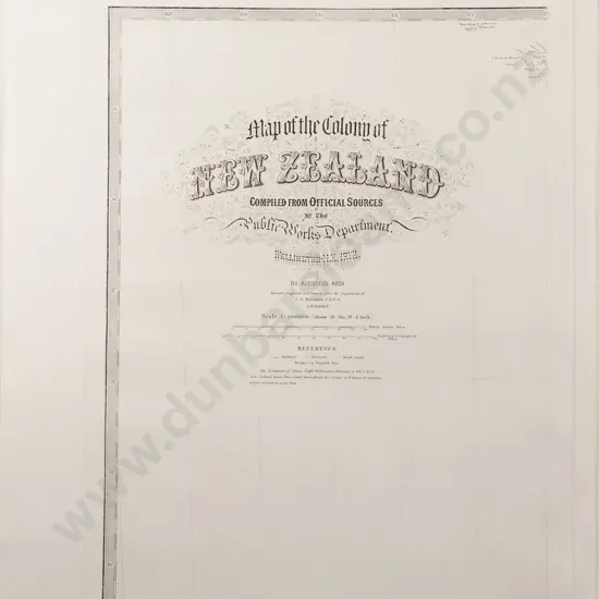 Drawbridge John (Printer) Map of the Colony of New Zealand (4 Sheets)