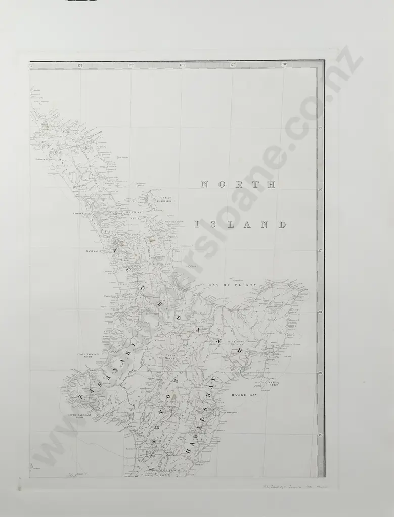 Drawbridge John (Printer) Map of the Colony of New Zealand (3 Sheets) Image 1++