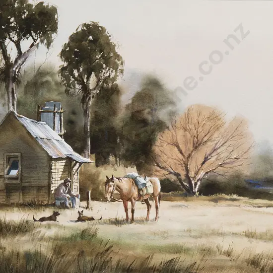 Garrick Tremain (b 1941) - The Settlers Cottage