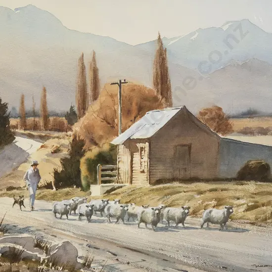 Garrick Tremain (b 1941) - The Road to Queenstown