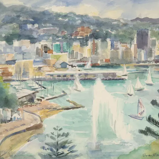 Vivian Manthel French - Oriental Bay Wellington