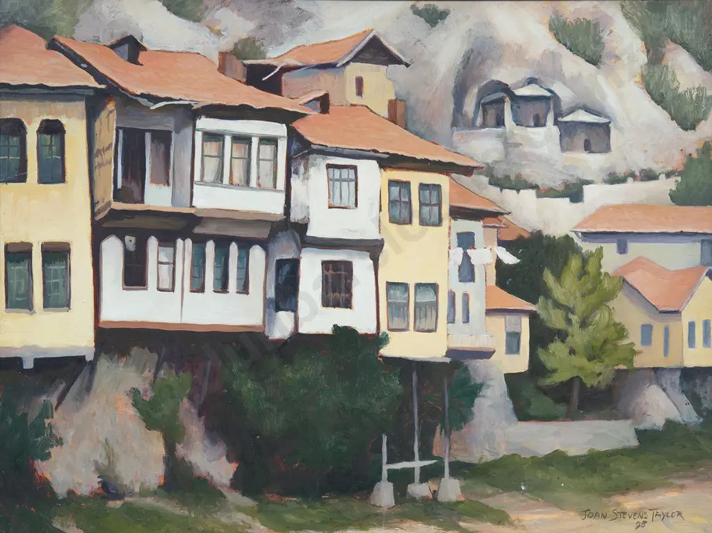 Joan Taylor - Untitled (Houses) & Nude (2) Image 1++