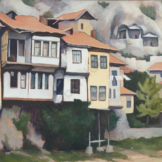 Joan Taylor - Untitled (Houses) & Nude (2)