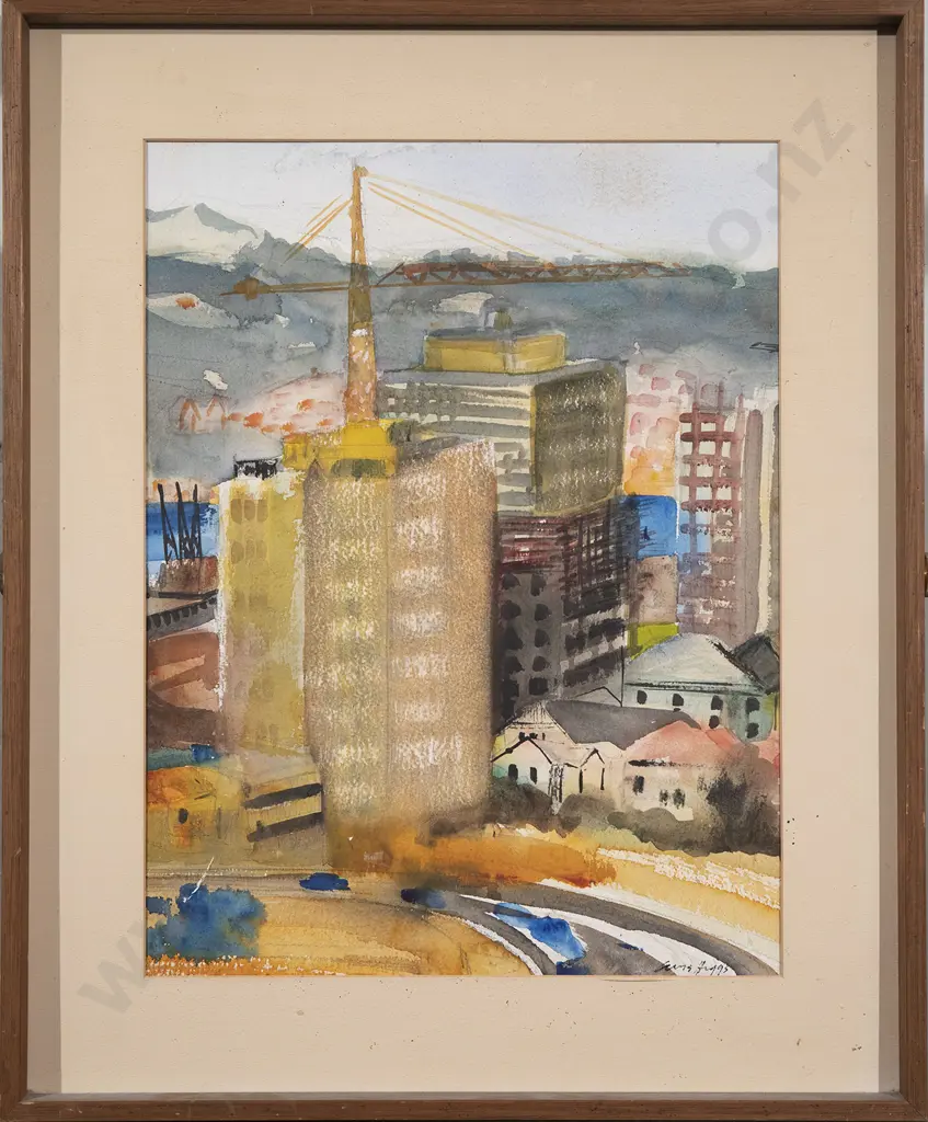 Avis Higgs Wellington City Watercolor and Other (2) Image 1++