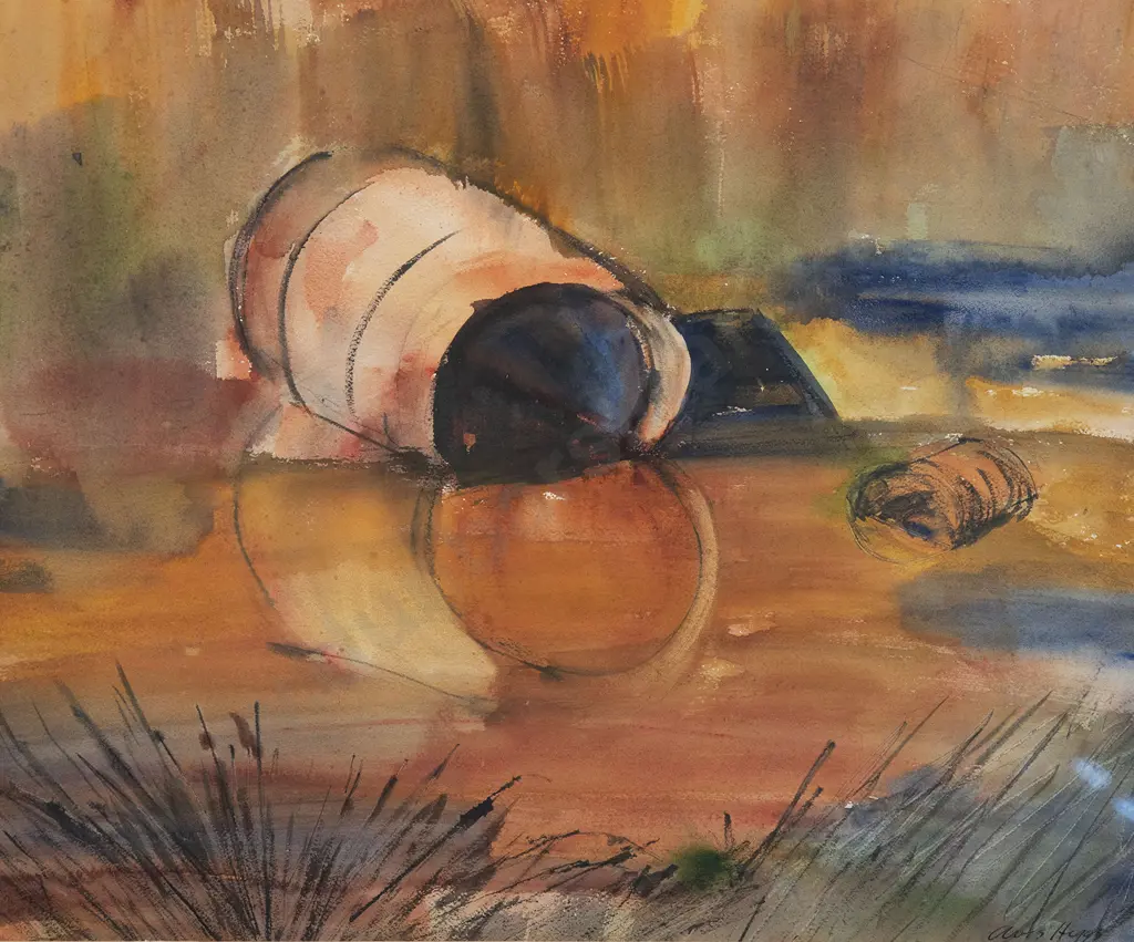 Avis Higgs Wellington City Watercolor and Other (2) Image 1++