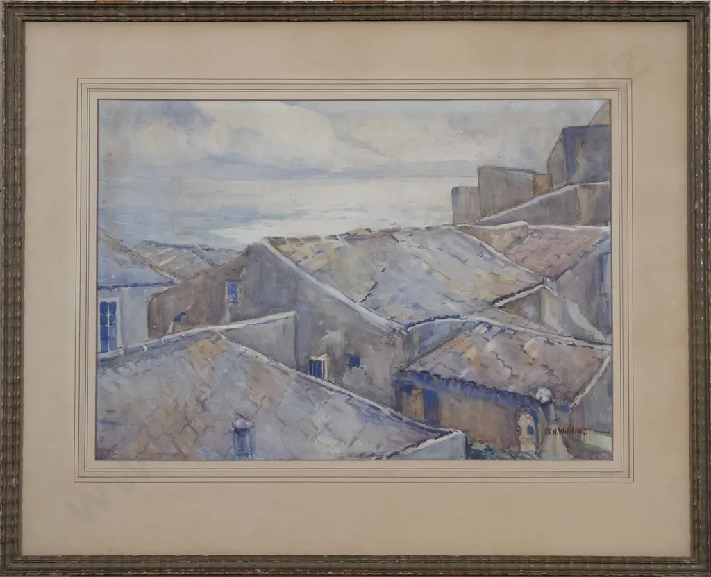 Hilda Blanche (Cora) Wilding - View Over Rooftops Image 1++