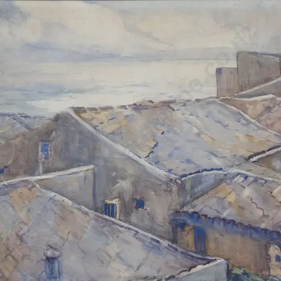 Hilda Blanche (Cora) Wilding - View Over Rooftops