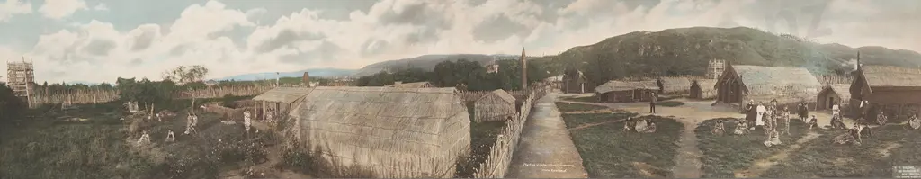 R P Moore (1881-1948) - Native Village Whakarewarewa Image 1++