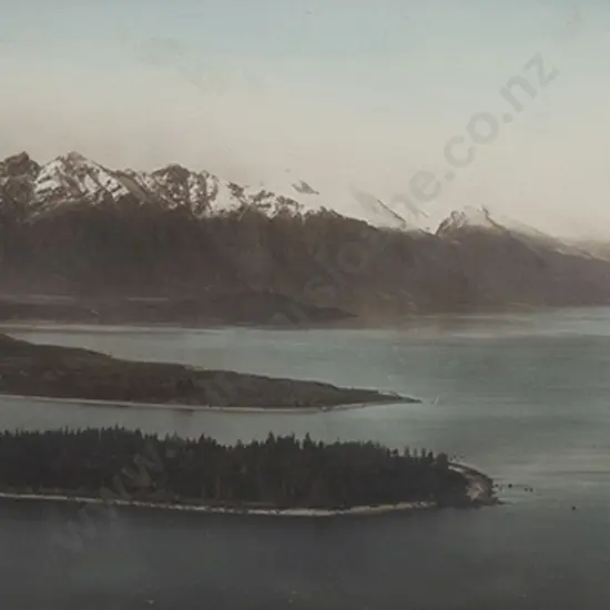R P Moore (1881-1948) - Queenstown on Lake Wakatipu