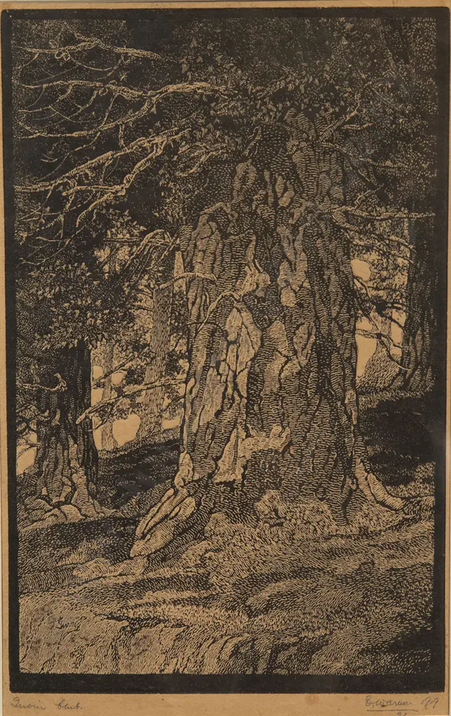 E Warner - Tree Trunk Image 1++