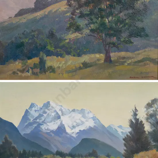 W Basil Honour - Towards Sundown near French Farm & Mt Erebus Lower Dart Valley