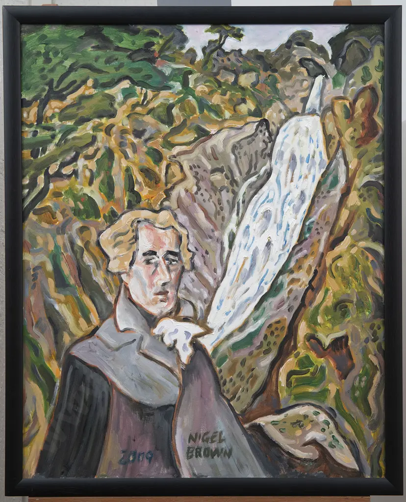 Nigel Brown (b 1949) - Hodges at the Cascade Image 1++