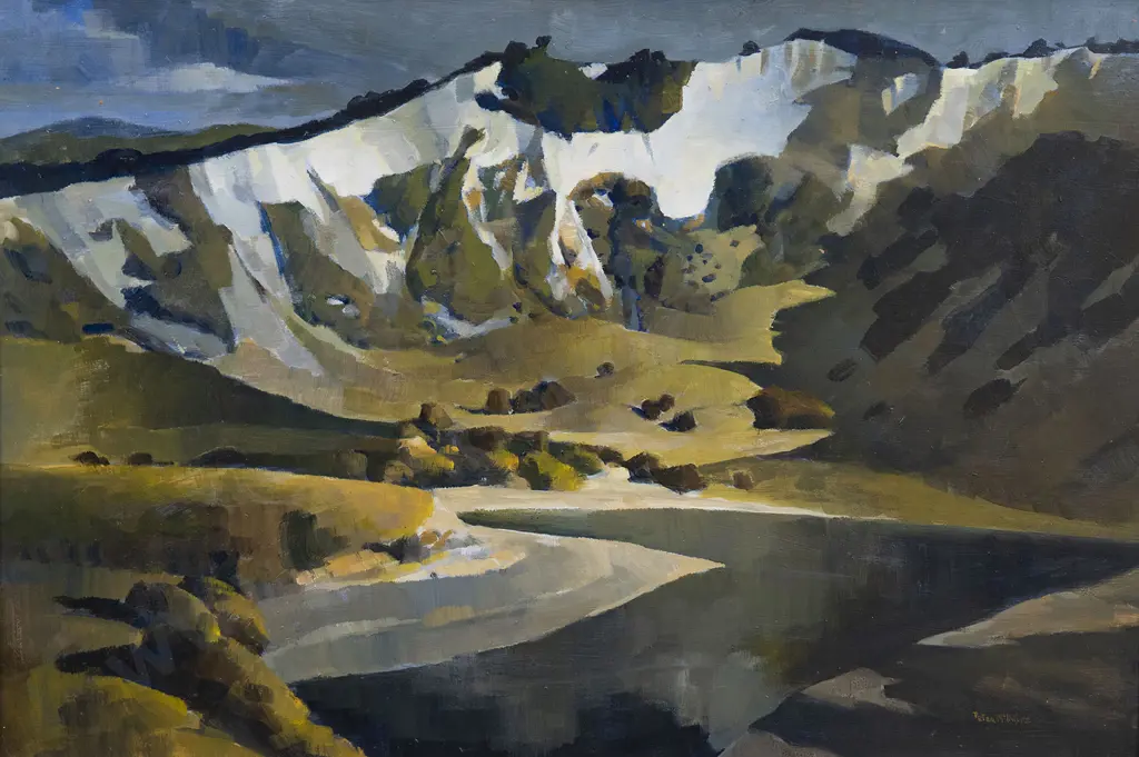 Peter McIntyre (1910-95) - The White Cliffs Rangitikei Image 1++