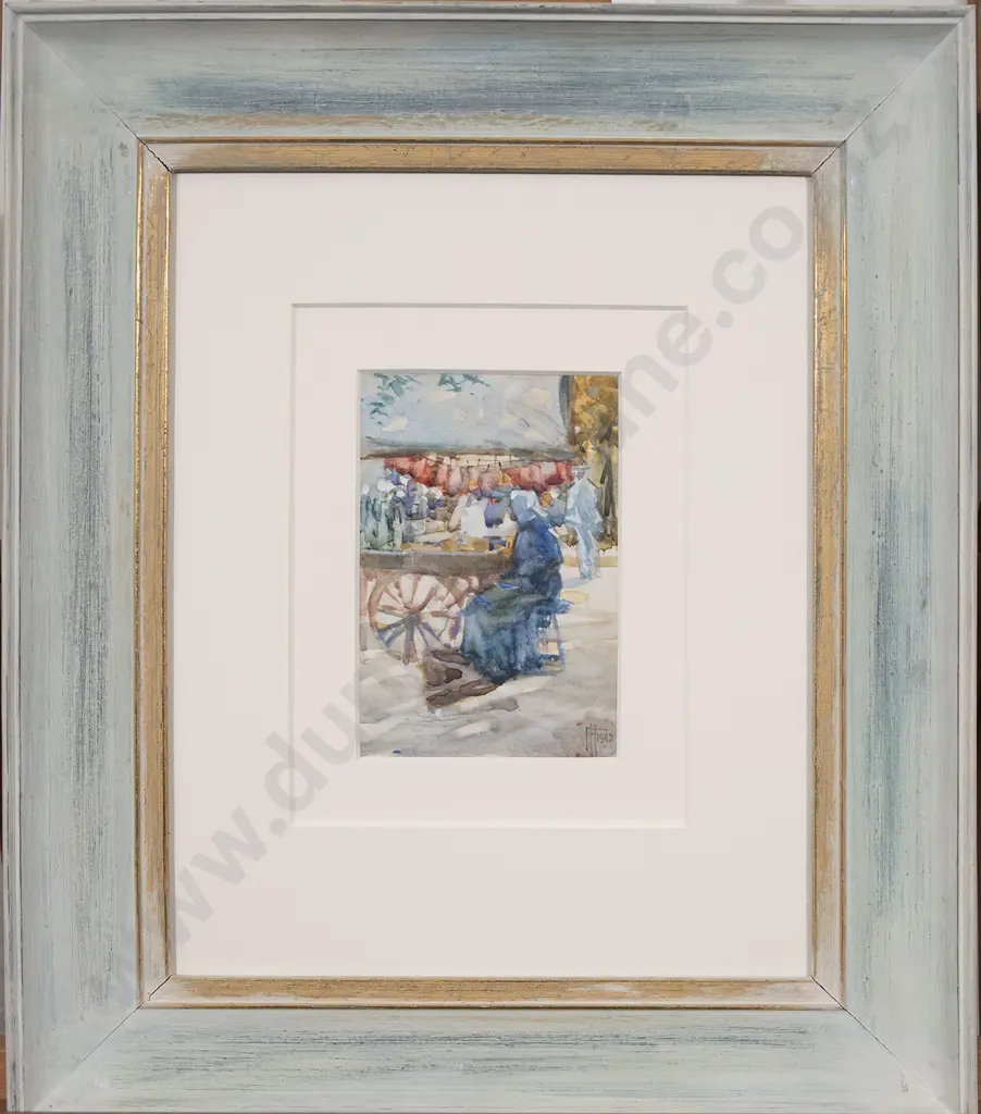 Francis Hodgkins (1869 - 1947) - Untitled (Fruit Vendor Image 1++