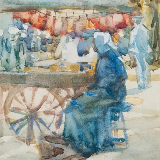 Francis Hodgkins (1869 - 1947) - Untitled (Fruit Vendor