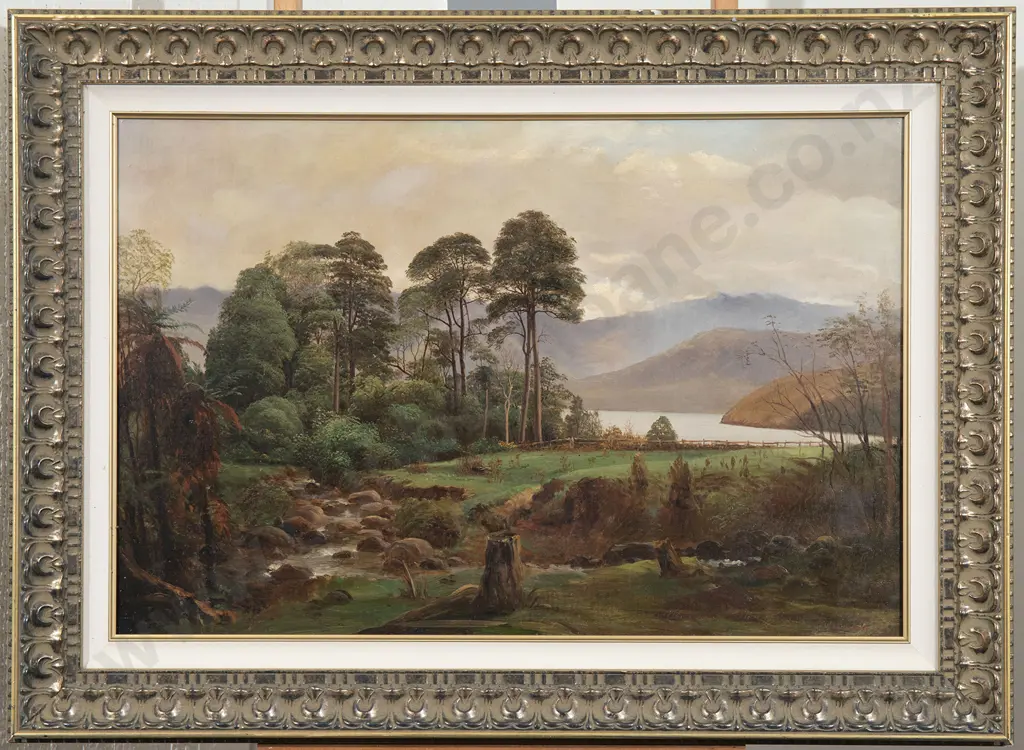 John Gibb (1831-1909) - Meandering Stream Image 1++