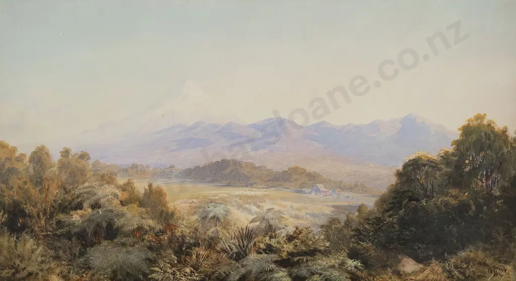 John Gully (1819-1888) - Mount Taranaki Image 1++