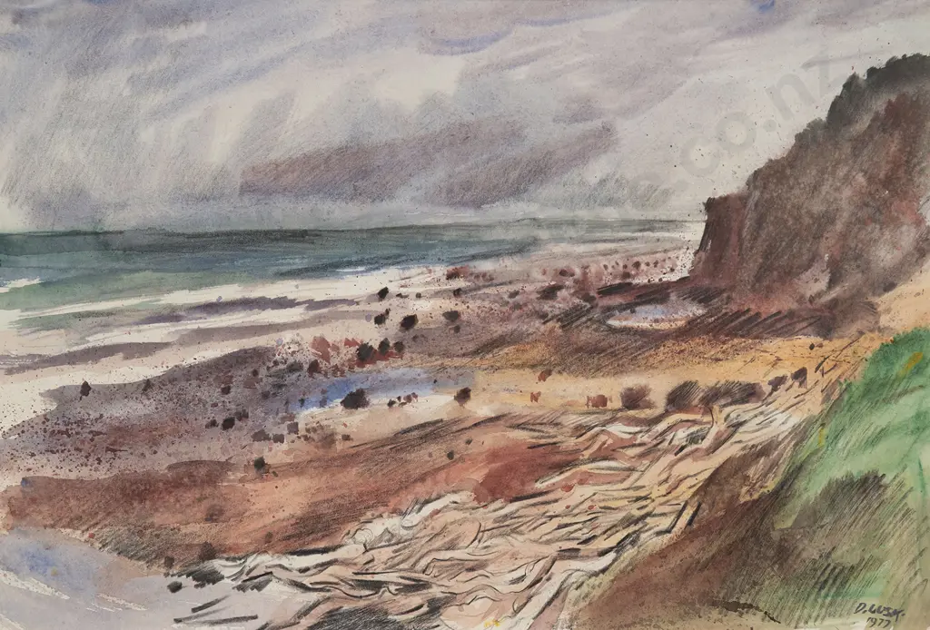Doris Lusk (1916-90) - Taranaki Coast Image 1++