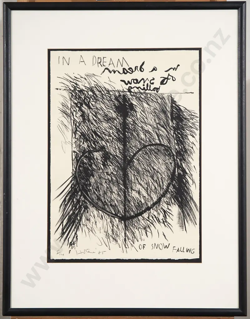 Ralph Hotere (1931 - 2013) - In a Dream of Snow Falling Image 1++