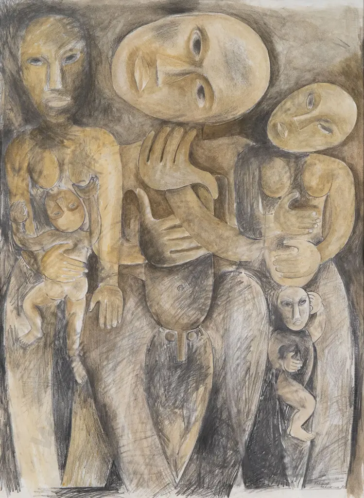 Robyn F Kahukiwa (b 1938) - Untitled 1988 Image 1++